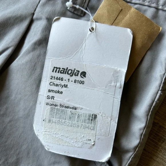 Maloja CharlyM Twill Bike Pants in Light Gray Smoke Size Medium Hiking Outdoors - Picture 13 of 16